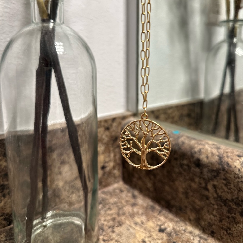 Gold Tree of Life Pendant Necklace